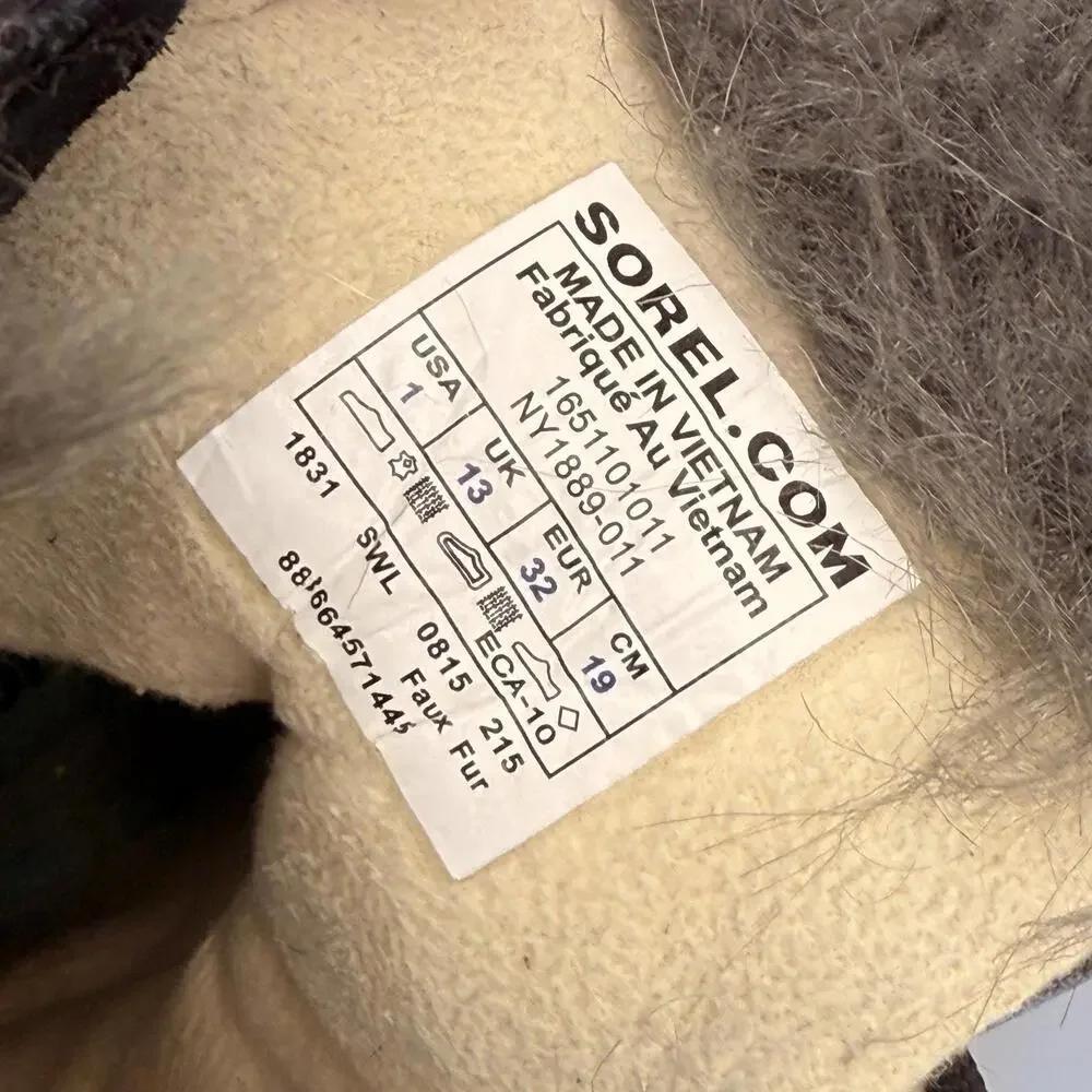 Sorel Youth Tofino Waterproof Winter Boots Black/Ice Size 1 - Picture 11 of 11